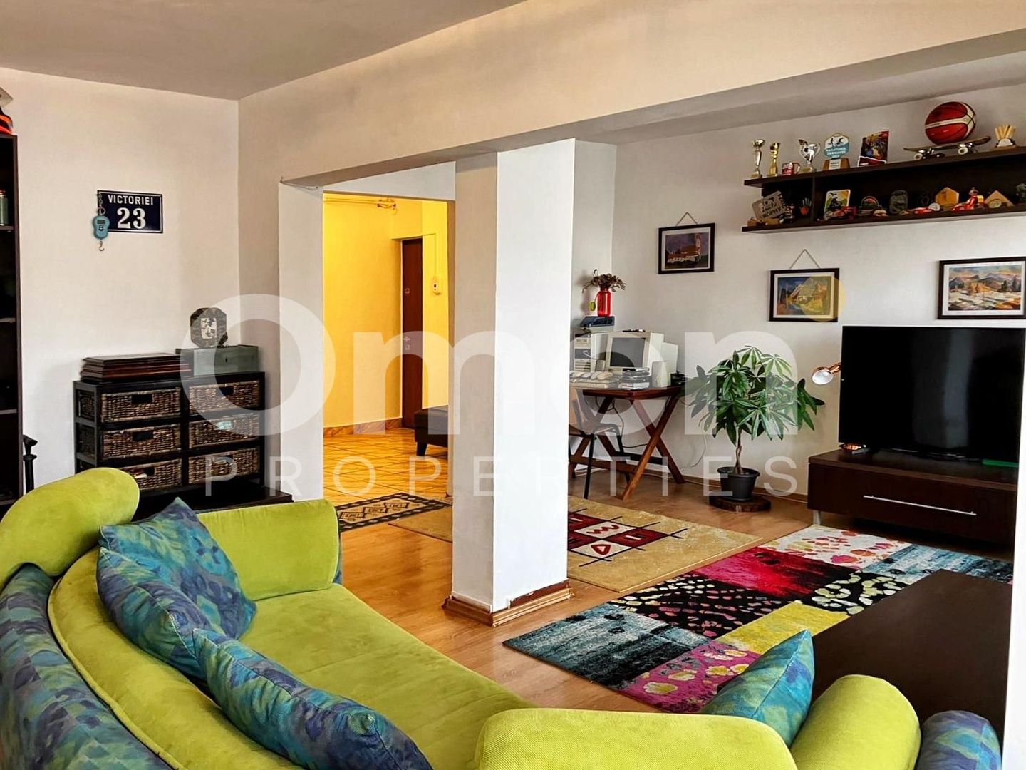 Apartament 3 camere spațios, ultracentral, etaj 4, mobilat și utilat - Poză 2