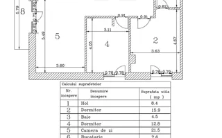 OPORTUNITATE | 3 CAMERE | DECOMANDAT | LOC DE PARCARE | 2025 - Schiță 15