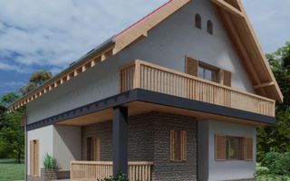 Casa cu 4 camere | Chinteni | Teren 672 mp | Arhitectura deosebita | - Poză 1