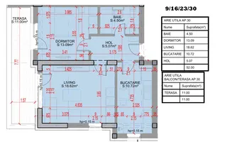 Decomandat Parcare Bonus Ansamblu modern Pallady Parc Metrou STB 330 - Schiță 12