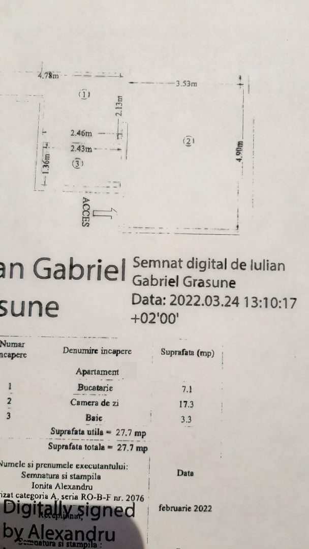 De  vanzare Garsoniera Bragadiru, STRADA  TOPAZ  27 - Poză 10