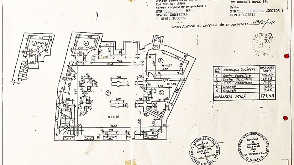 Spatiu comercial de vanzare | Cismigiu | Popa Tatu | Stirbei - Schiță 7