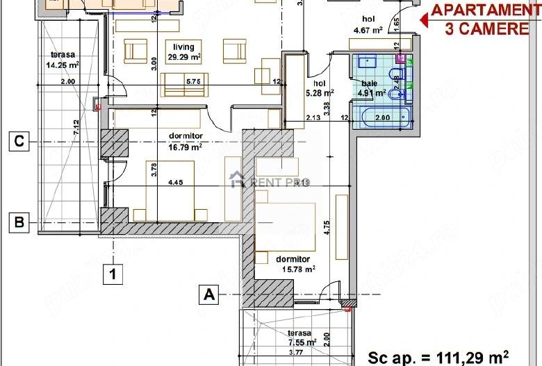 Apartament premium cu 3 camere | 90 mp utili | Lujerului - Poză 7