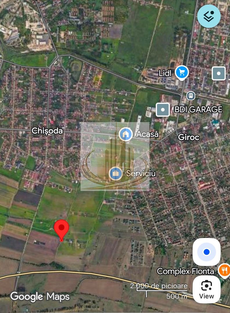 Teren investițional Chișoda | 974 mp | 2 fronturi | PUZ servicii - Poză 8