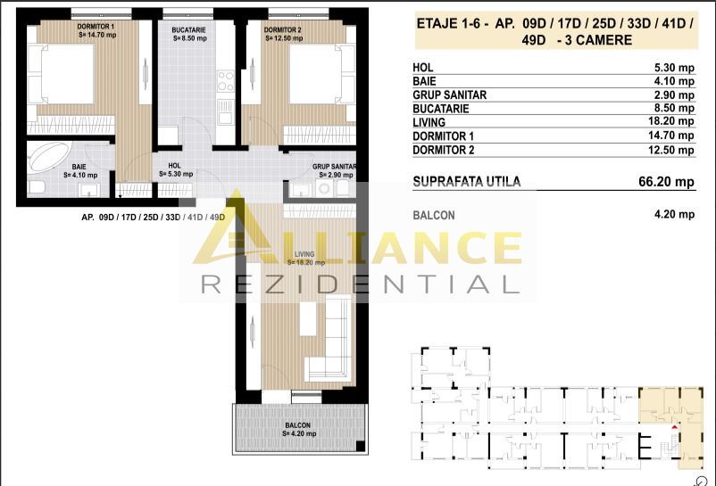 DISCOUNT 3-5% - APARTAMENT 3 CAMERE 2 BAI - Sector 4 - OFERTA LIMITATA - Poză 12