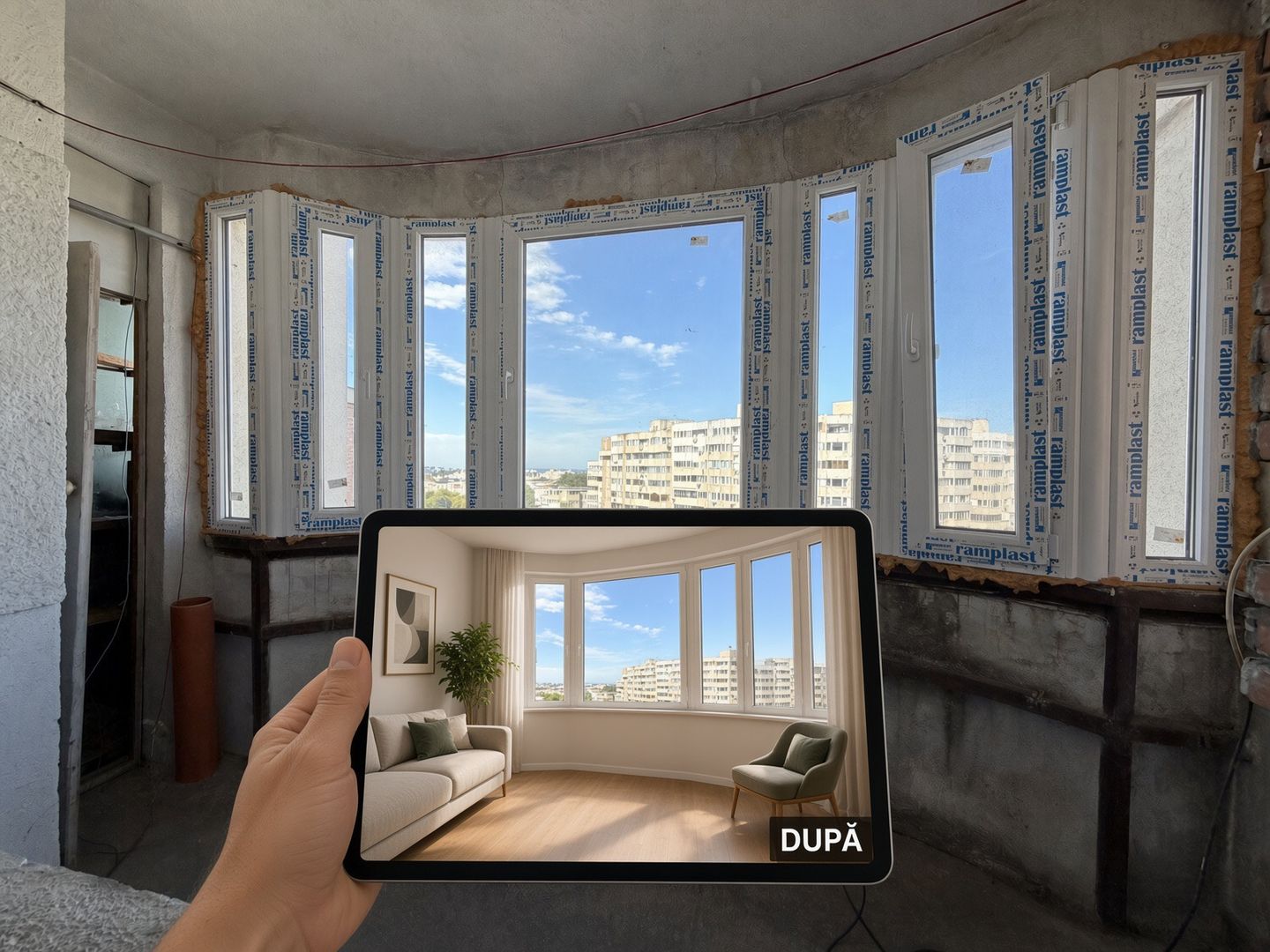Imobil cu 3 camere decomandat | zona centrala | Terasa - Poză 4