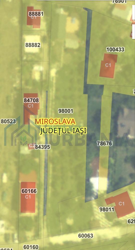 Teren intravilan de vanzare – Valea Adanca, com. Miroslava, jud. Iasi - Poză 2