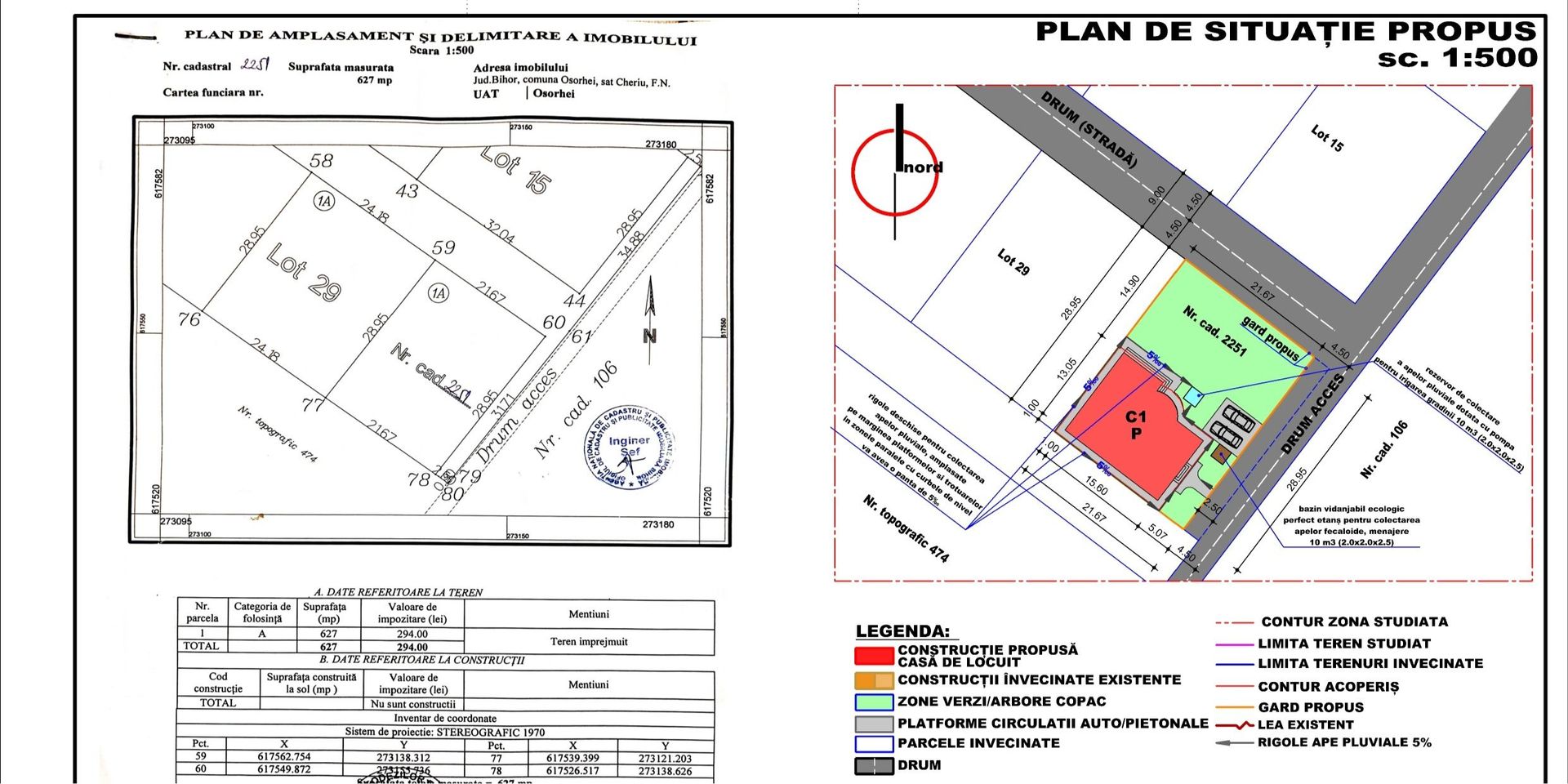 Teren intravilan, fundatie proiect casa, gard si utilitati-Zona Cheriu - Poză 10