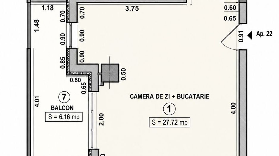 Calea Martirilor–ESO | 3 Camere | 2 Băi | Terasă | Parcare | Bloc 2018 - Poză 16