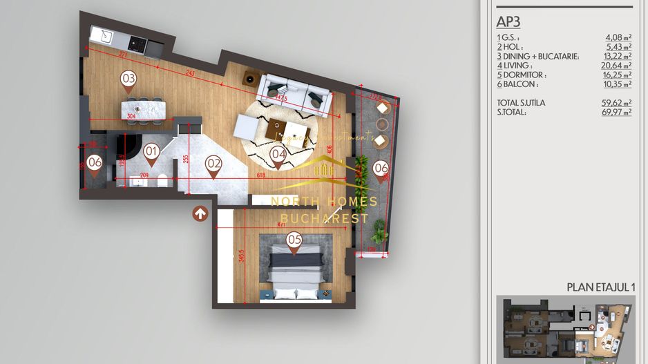 COMISION 0 -Apartament 2 CAMERE -de vanzare -BUCUR OBOR-NOU 2025 -PROMOTIE - Poză 15