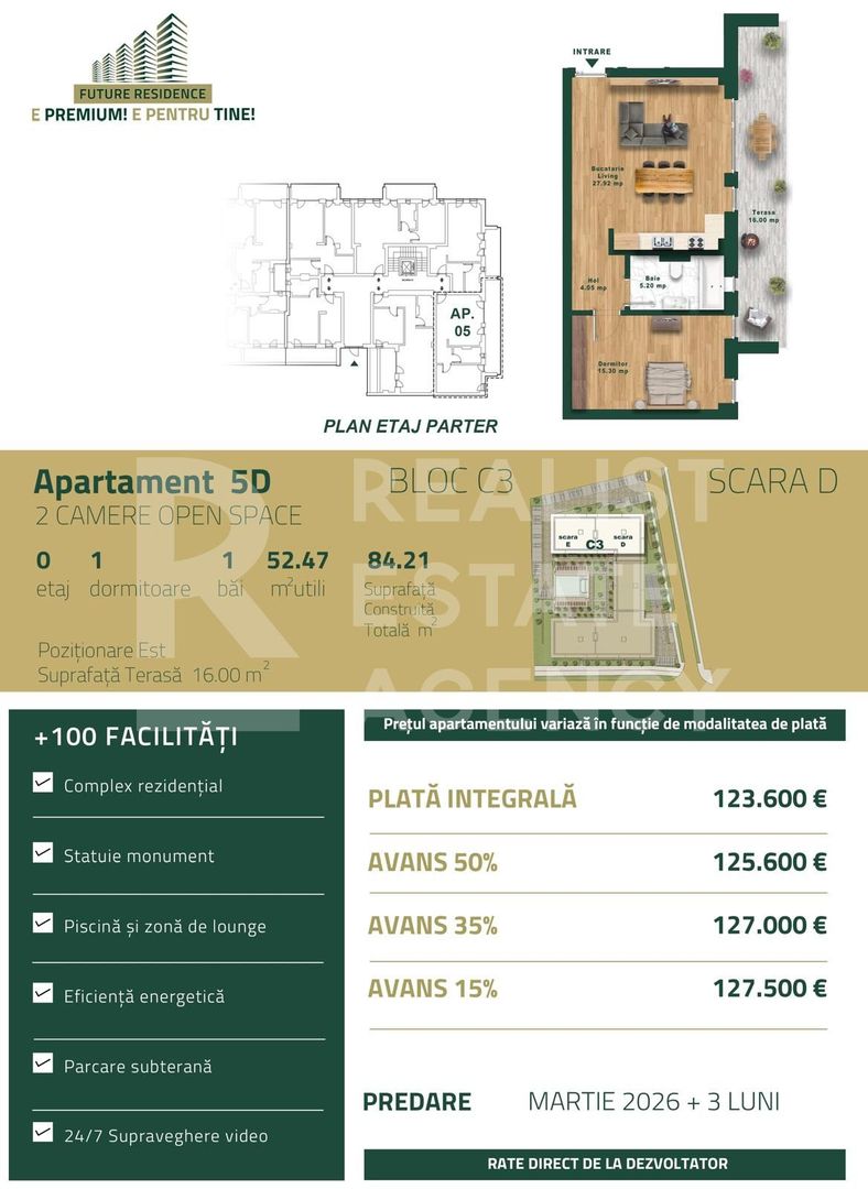 Vânzare, apartament, 2 camere, zona Torontalului, Timișoara - Schiță 8