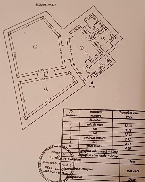 Str Lunga, zona Mielul Alb, spatiu comercial de 82mp tip crama, 129900 euro - Poză 15