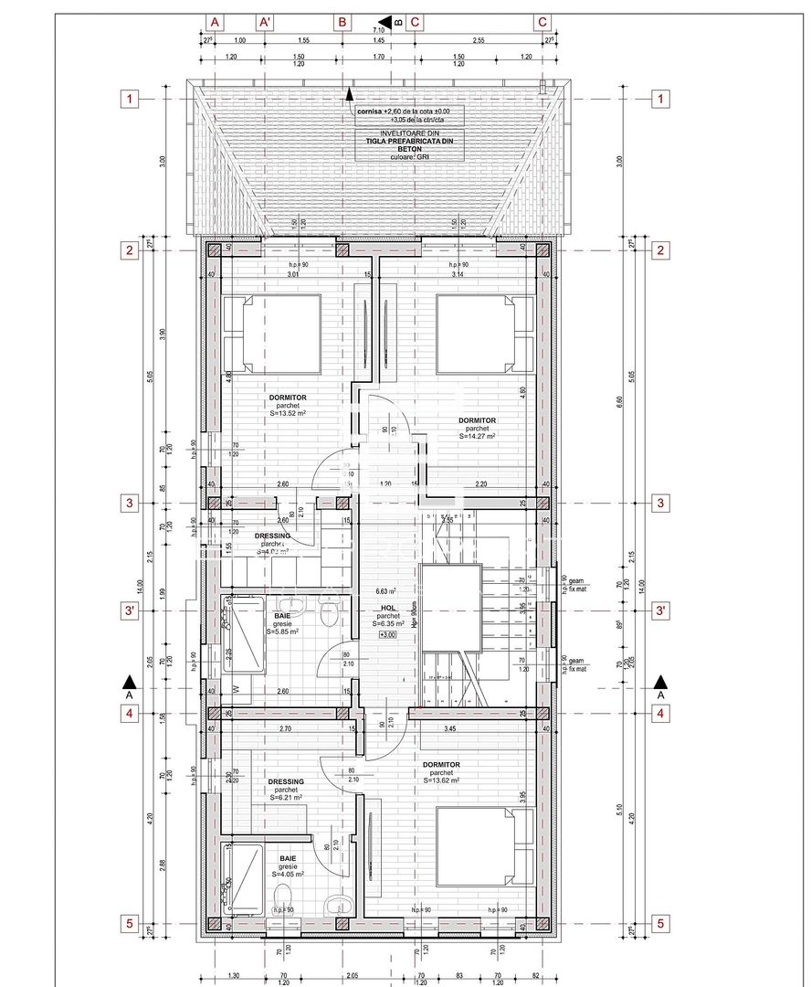 Casă individuala premium, 145mp, teren 644 mp, LA CHEIE- Selimbar zona Primariei - Schiță 17