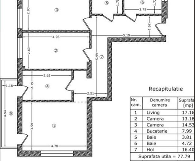3camdc.-83mp, mut. imed.-finisat complet/STB 241-str.Postalionului - Poză 1