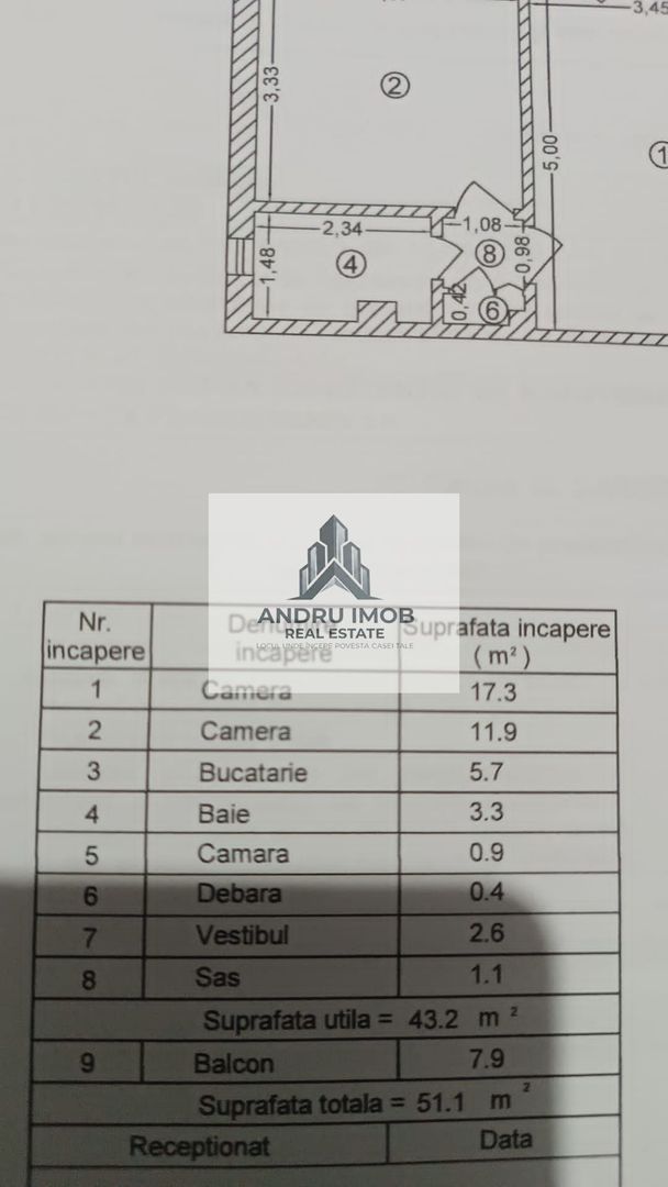 Apartament 2 camere/Brancoveanu/ Marie S.Curie - Poză 14