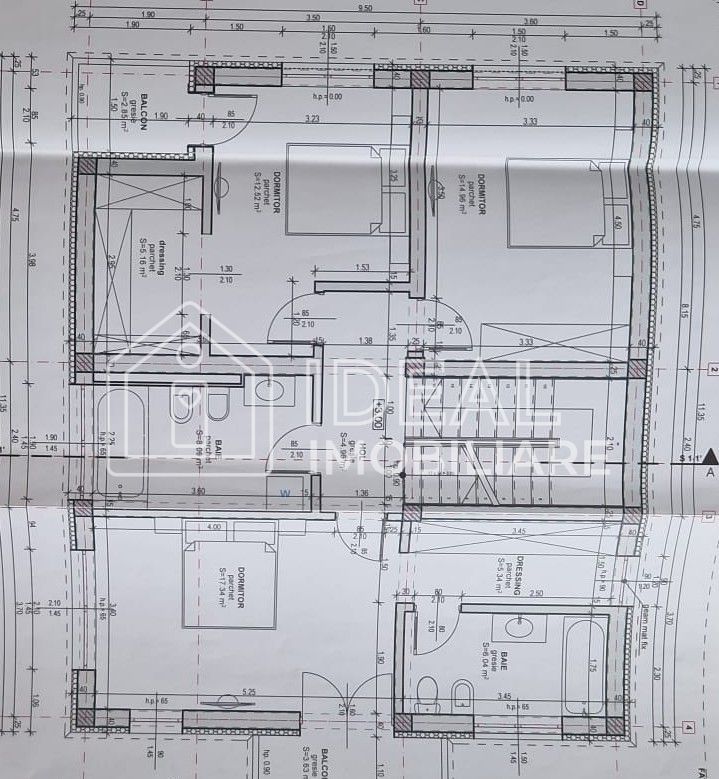 Casă Individuala cu 5 camere, si 500 mp de curte, cartierul Primaverii - Schiță 13