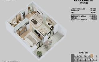 APARTAMENTE NOI CU CURTE PROPRIE | STR. BIRUINTEI I METROU - Poză 2