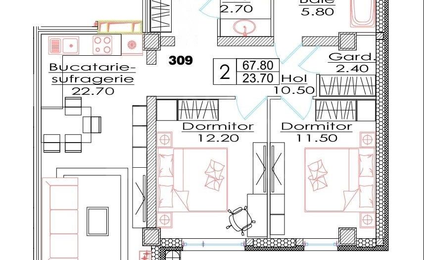 Vânzare, apartament, 2 camere, str. Ialoveni, Telecentru - Poză 3