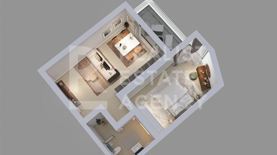 Apartament cu 2 camere, Meraki Lago, Mamaia, Constanța - Schiță 6