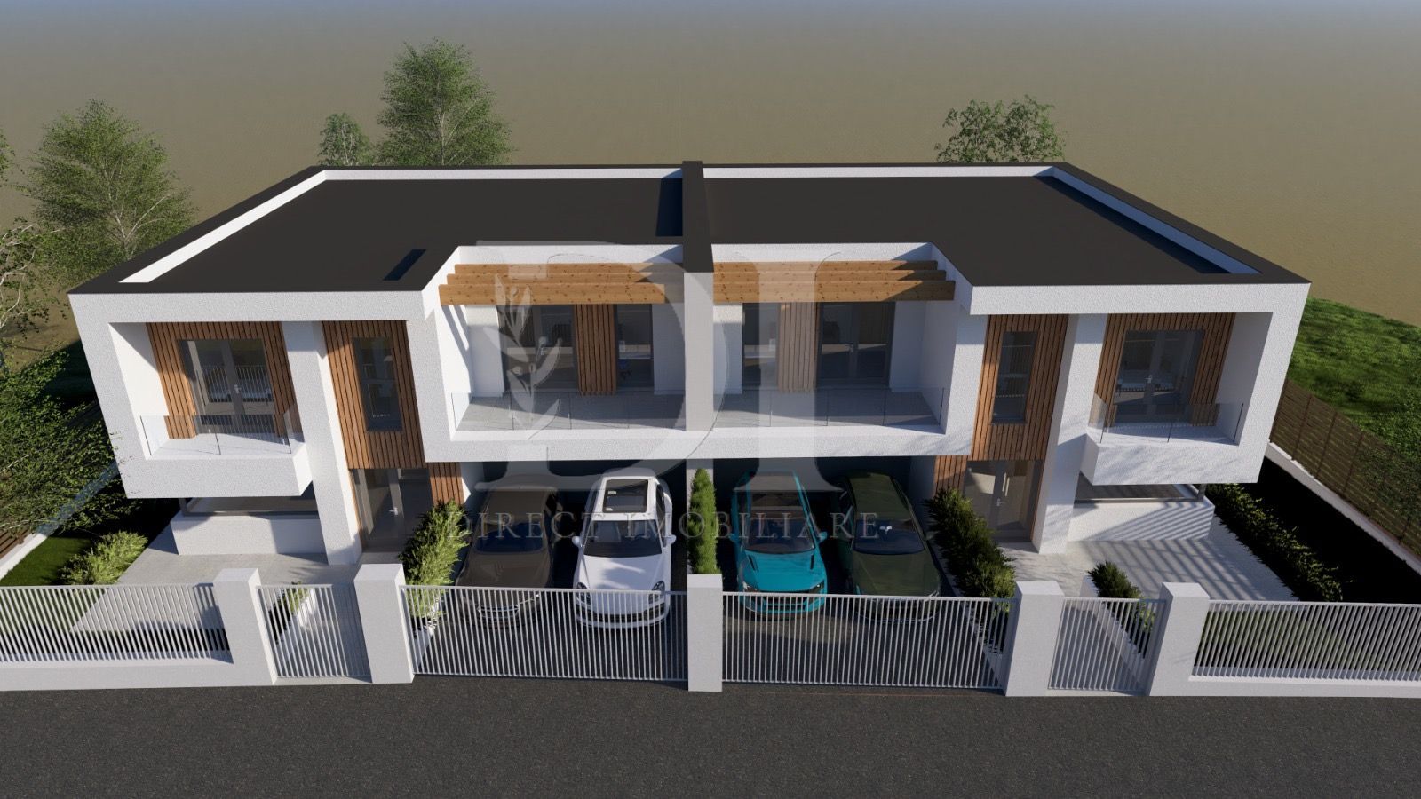 Teren cu autorizatie de constructie duplex in Feleacu / Cluj - Poză 1