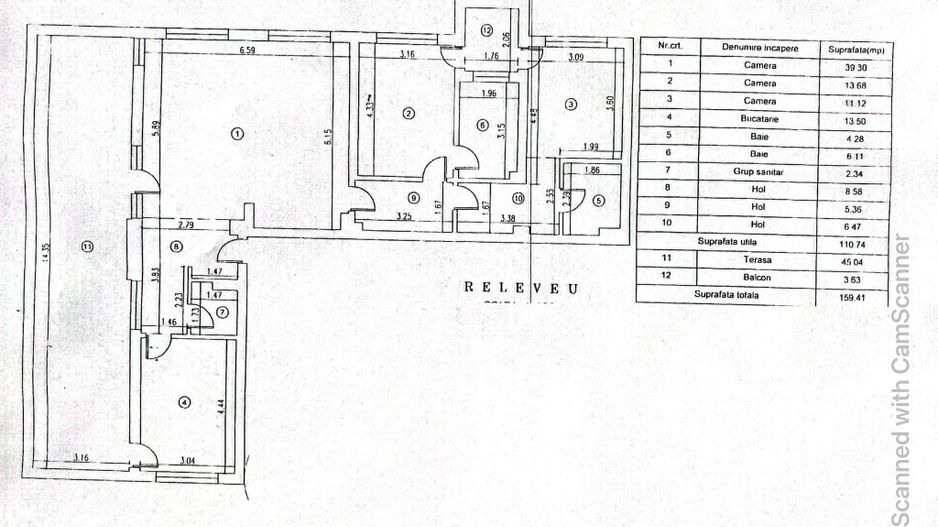 DE INCHIRIAT - PENTHOUSE-MILITARI-3 CAMERE CU TERASA DEOSEBITA 50MP,  NEMOBILAT - Poză 5