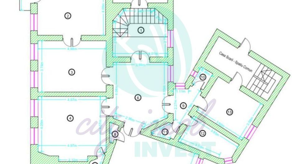 Apartament in vila cu arhitectura specifica perioadei interbelice - Poză 14