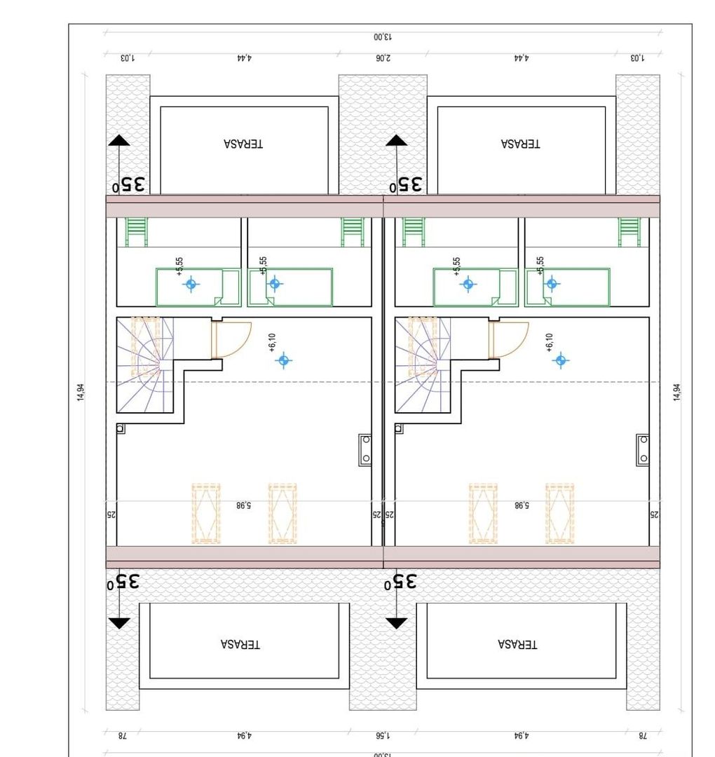 Braytim-Mures | Case insiruite | P+1E | 4 camere | 4 Bai | Garaj - Poză 6