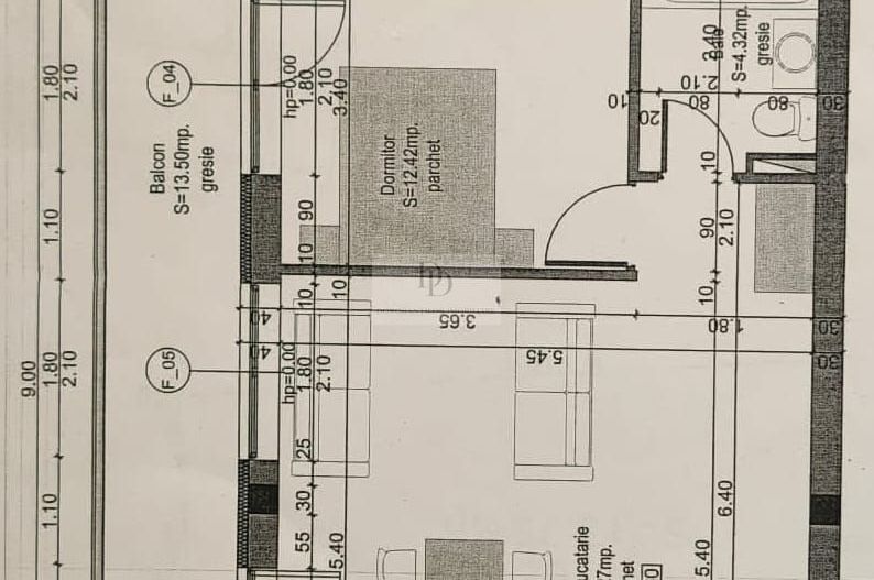 Vânzare apartament 2 camere - Decomandat | Florești – Someșului - Schiță 10