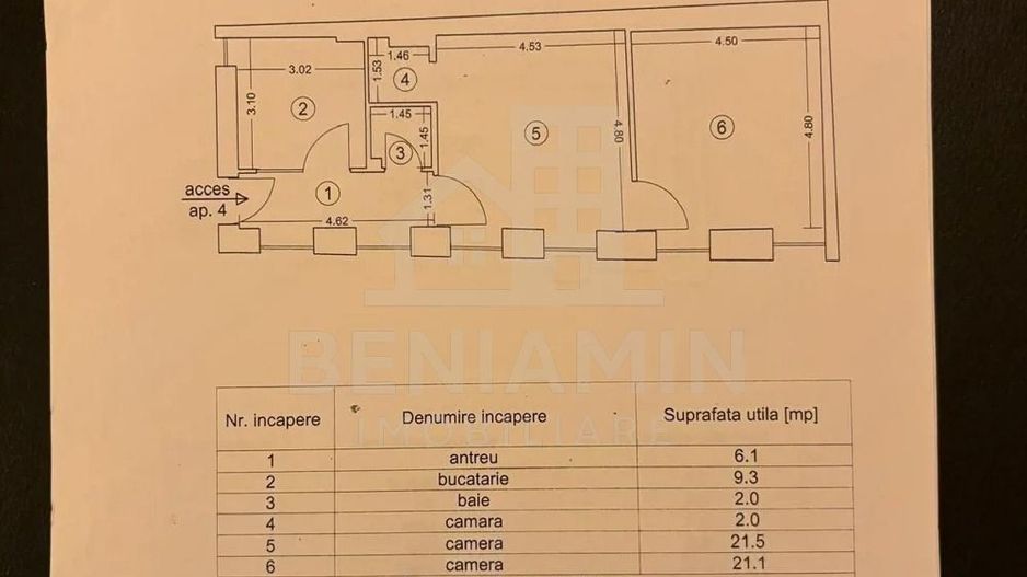 Apartament-2-camere-Central-Piata-Sfatului-Diferite-Compartimentari - Poză 7