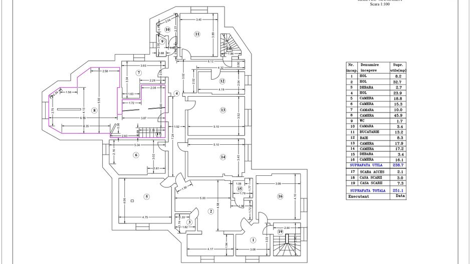 NOU APARTAMENT TIP DUPLEX 8CAMERE COTROCENI-OPERA NATIONALA - Poză 2