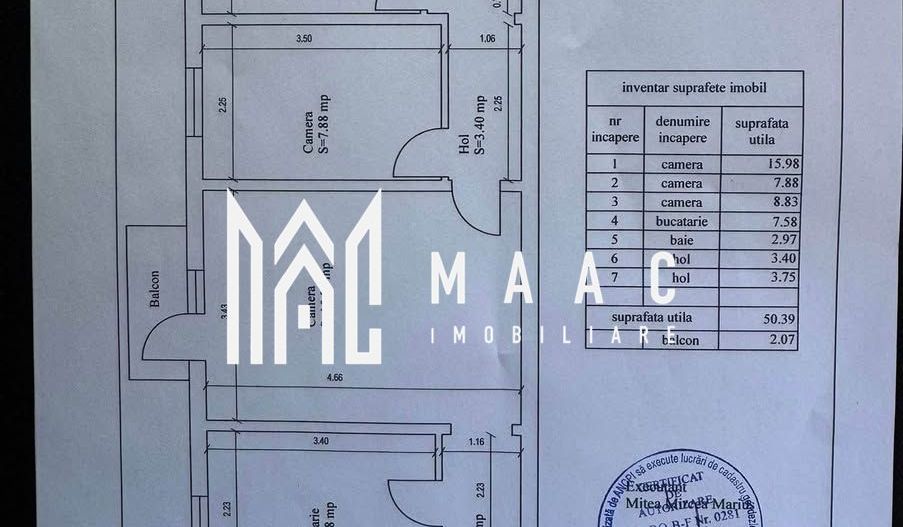 Apartament 3 camere | Bucatarie Separata | Balcon închis | Cedonia - Poză 13