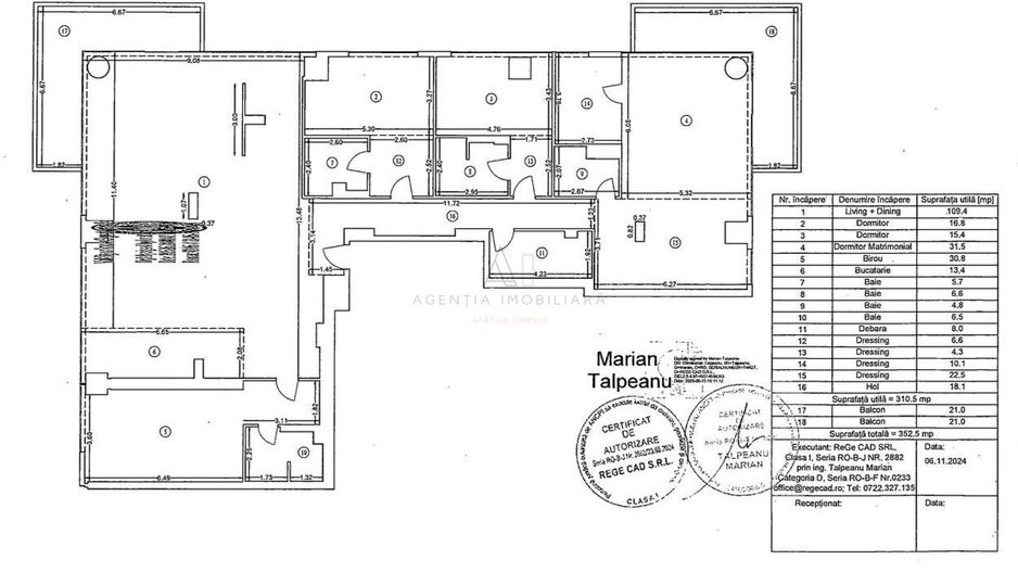 Up Site Apartament 310 MP | 5 Camere 2 Parcari Incluse - Poză 15