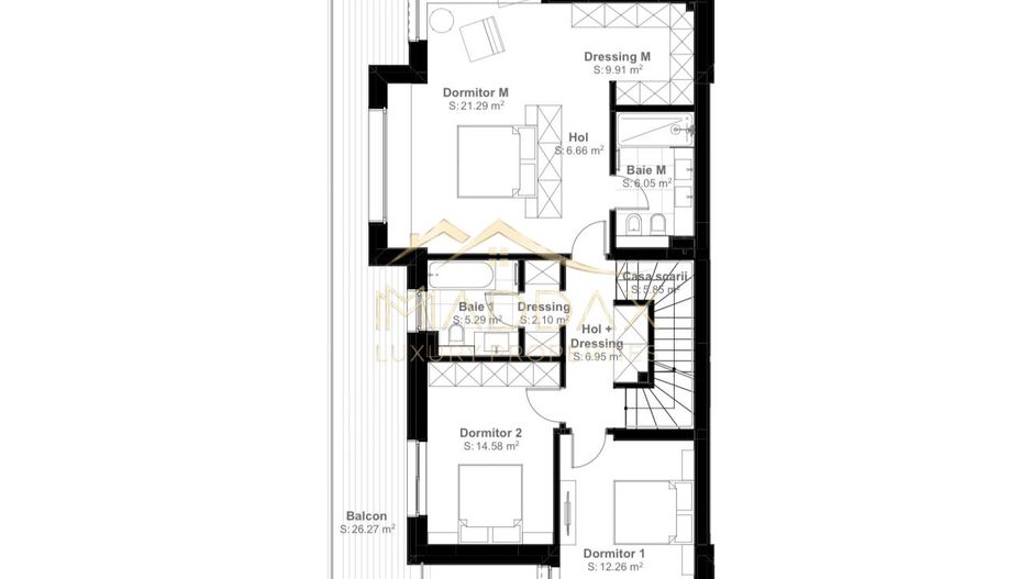 Vila cu 5 camere  *366mp* / Curte privată *315mp* / Pipera - Lake View - Schiță 58