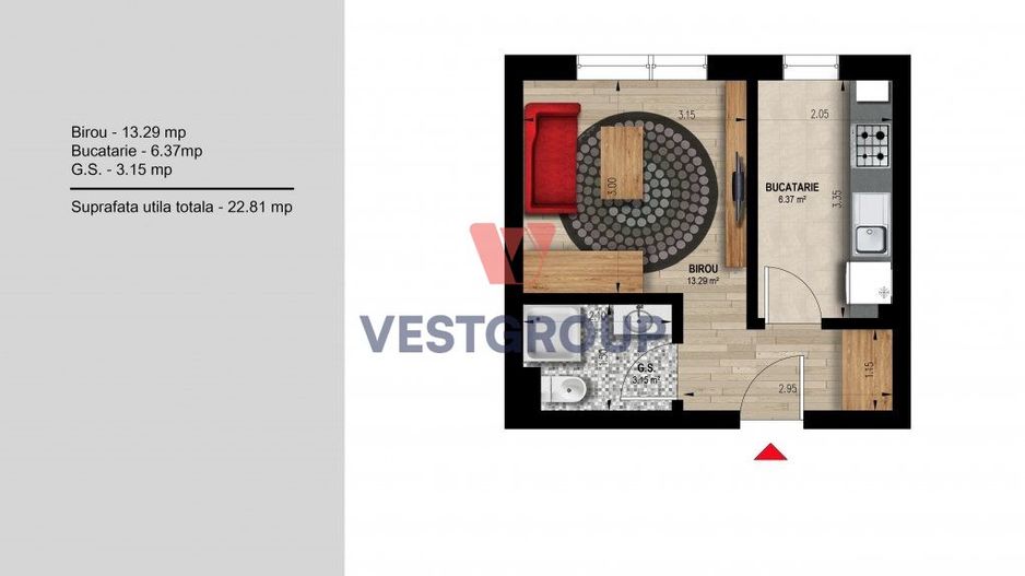Apartamente 2 camere Weiner 12 Residence Militari Direct Dezvoltator - Poză 13