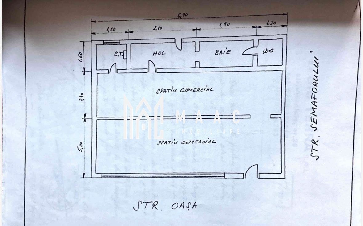 Spatiu comercial I VAD I 69 mpu I 7m front I Vasile Aaron - Poză 1