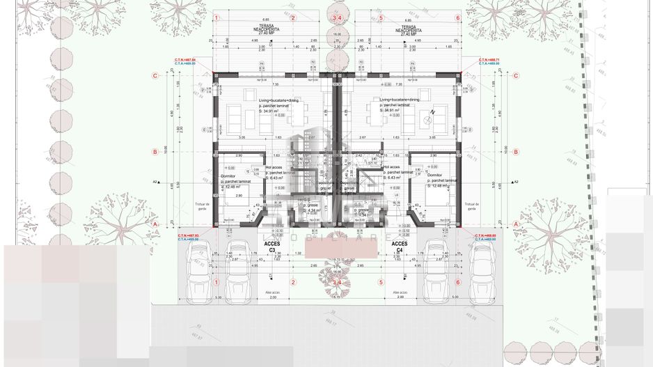 Casa cuplata in zona accesibila cu CF. - Poză 3