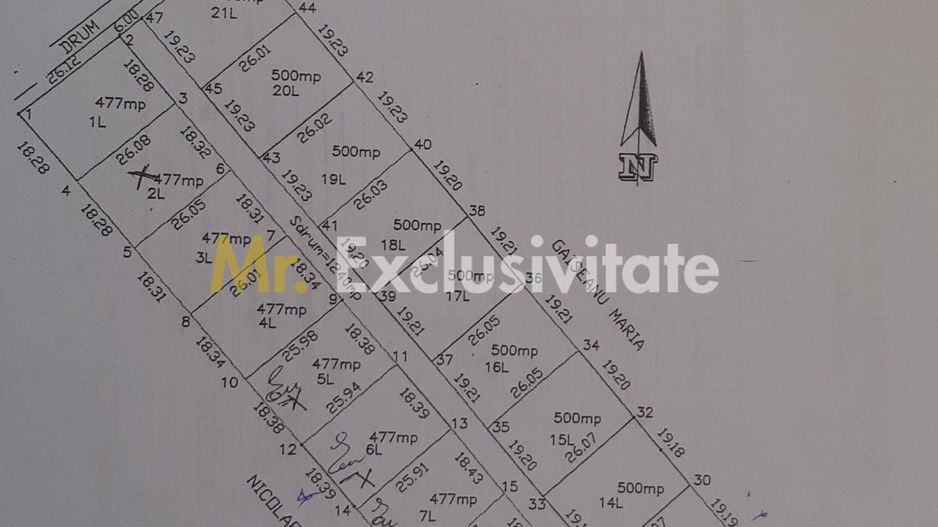 Parcele teren intravilan Mosoaia , str Piscul Priboi- Arges! - Poză 1