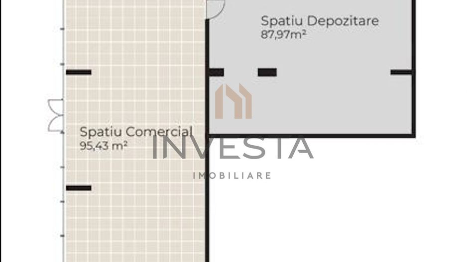 Spatiu Alimentatie Publica de vanzare, 183mp, Baza Sportiva Gheorgheni - Schiță 1