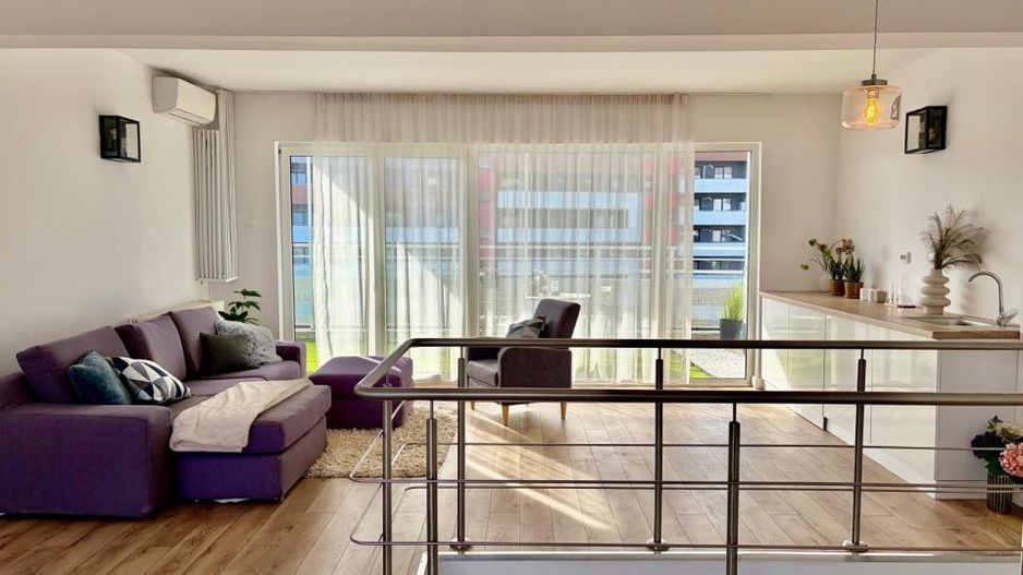 Penthouse pe 2 niveluri l 160 mp utili l terase 75 mp l parcare l B. Z - Poză 17