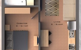 INVESTITIE 1- 2CAMERE OPEN 43MP BUCIUM VISANI - Poză 9