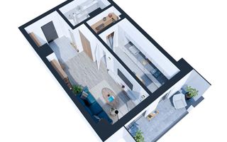 Apartament o camera - bloc nou - Cug - Selgros - Poză 2