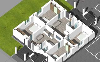 Vând ap bloc nou 2 cam 57 mp 2 balcoane parcare 7 Nov-Nordului 2 kmUMF - Poză 6