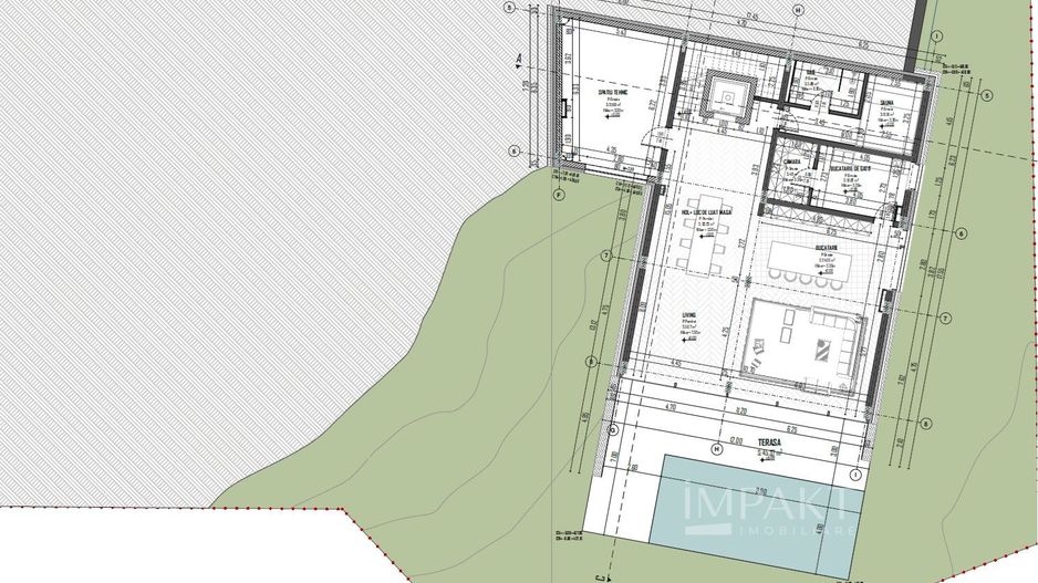 Teren 2000 m² cu AC pentru 2 vile individuale Buna Ziua~Proiect Unic - Schiță 7