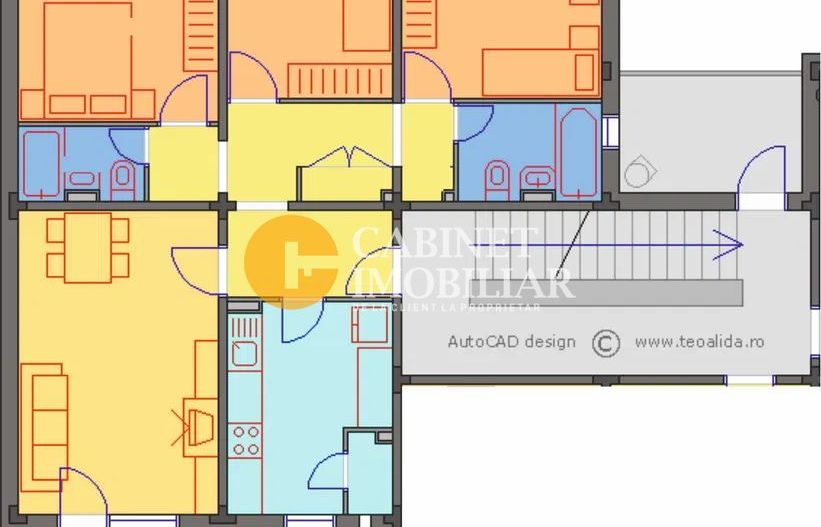 3 Camere Decomandat - Etaj 1 -Frumoasa - Bloc 1984 - Poză 7