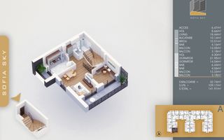 4 camere  duplex -  Titan Pallady  7 min Metrou N Teclu - Schiță 8