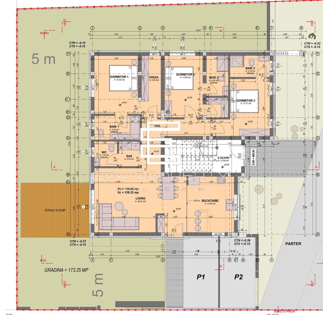 Apartament 4 camere /gradina 200 mp/finisaje premium/Cartierul Arhitectilor - Schiță 18