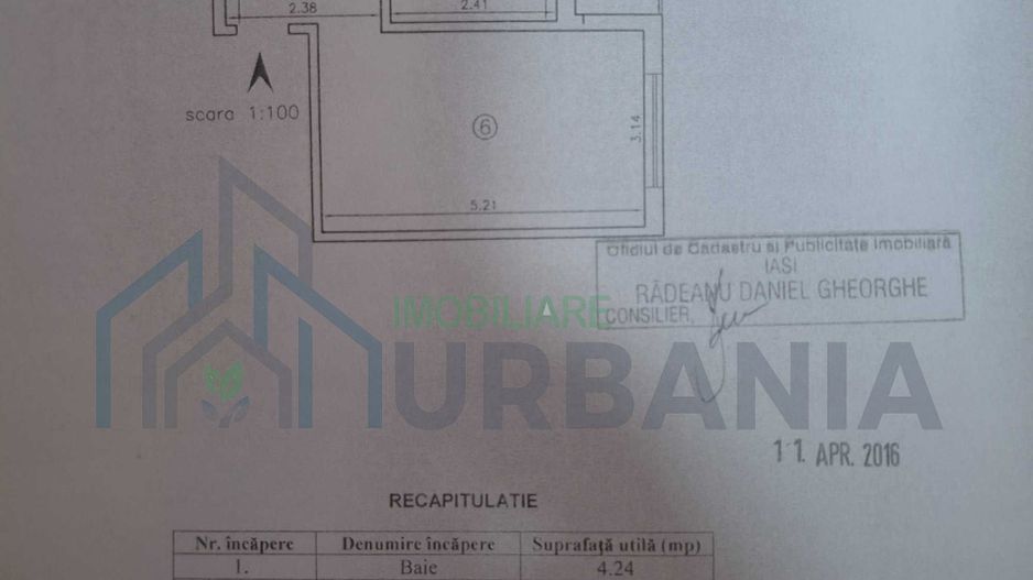 Apartament 2 camere de vanzare, Iasi, Dacia, etaj 2/4, 48 mp - Poză 4