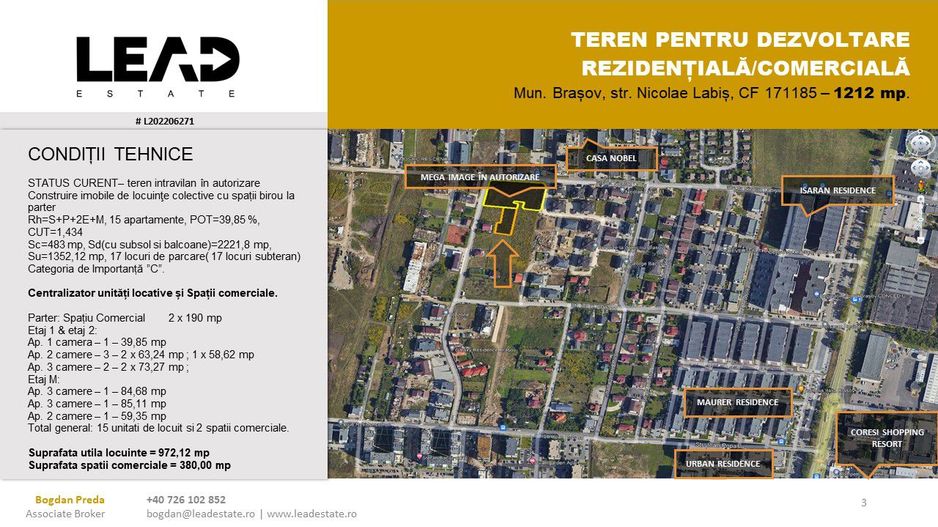 OPORTUNITATE INVESTITIE TEREN LOCUINTE COLECTIVE si SPATII COMERCIALE - Poză 1