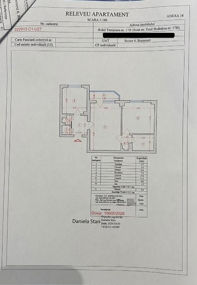 Apartament 2 camere - AFI Cotroceni Bd. Timisoara - bloc 1982 - 51.2 mp - Poză 6