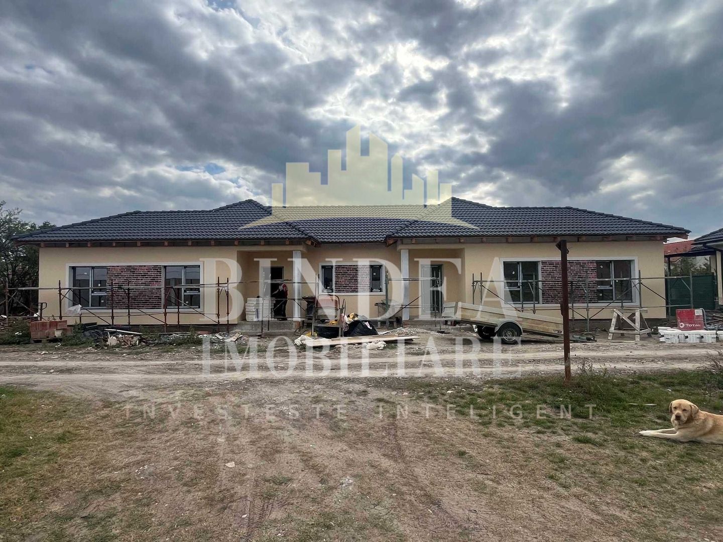 Duplex pe parter, constructie noua, 300mp teren vatra satului Giarmata - Poză 2